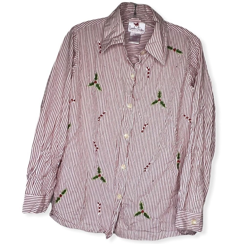 Quacker Factory Christmas Blouse‎